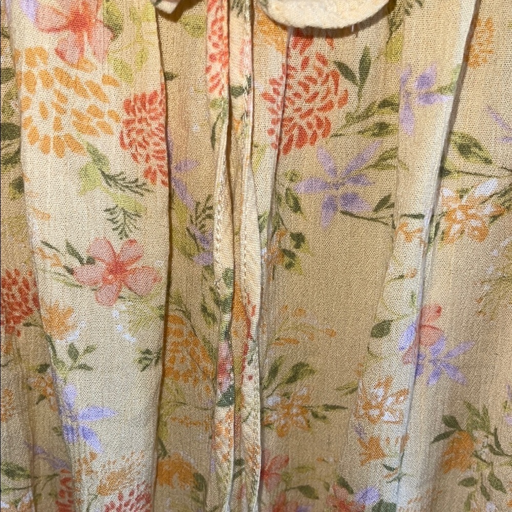 Pink Rose Floral Ruffle Blouse - Picture 2 of 8